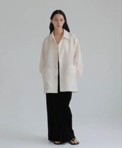 アエレ　aere sheer chambray half coat sheer chambray half coat - メルカリ