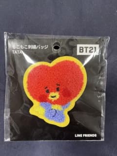 BT21 모코모코 자수 배지 TATA