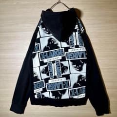 ヴィンテージ X-LARGE プルオーバー パーカー L相当 黒 ロゴ 古着