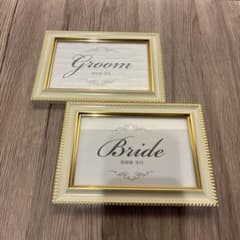 結婚式 受付サイン フレーム付き 新郎 新婦 ウェルカムスペースのサムネイル