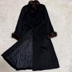 最高級極美品 XLサイズ相当 カシミヤ100% ロシアンセーブル