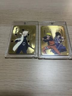 NARUTO ナルト20周年記念 貴金属風カード サスケ×ナルト 新品未使用