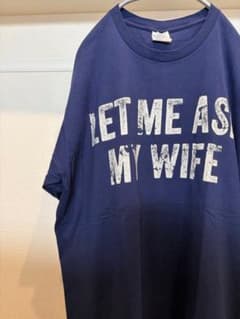 PORT&COMPANY Tシャツ XL ネイビープリント オーバーサイズ 半袖のサムネイル