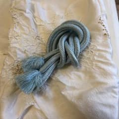 【中古】水色帯締め白帯揚げのサムネイル