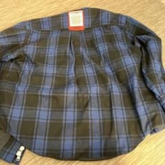 VETEMENTS 青と黒のチェック柄ネルシャツ Lサイズ - メルカリ