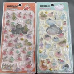 本日限定価格！ムーミン プチドロップステッカー 2種セットのサムネイル