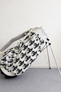 激レア】MARK&LONA スカル総柄 キャディバッグ ヘッドカバー4点セット