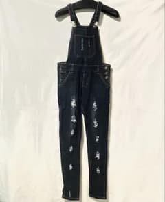 Julia Boutique ダメージ加工ダークブルーサロペットのサムネイル