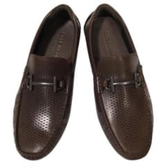 未使用級　コールハーン　ドライビングシューズ　クロコ型押し　ブラウン　1918 COLE HAAN コールハーン グランドレーサービットドライビングシューズ