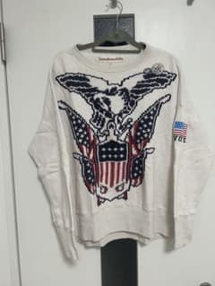 Votemakenewclothes アメリカ国旗刺繍 トレーナー - メルカリ