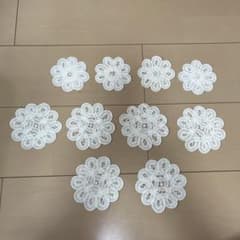 ☆新品未使用☆レースモチーフ　小4点　大6点のサムネイル