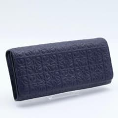 極美品】LOEWE リピートアナグラム 長財布 ネイビー - メルカリ
