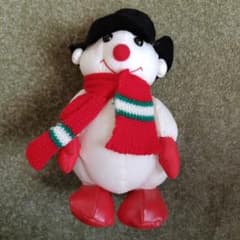 雪だるま ぬいぐるみ 帽子付きのサムネイル