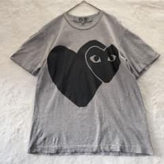 プレイコムデギャルソン 青山限定 Tシャツ グレー ハート YZ-T022