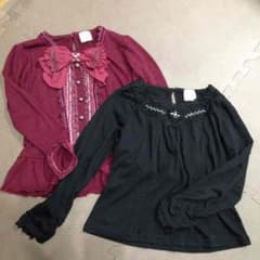 【専用】axes kids フリルビジューカットソーのサムネイル