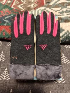 どきん様専用　adidas レディース ゴルフグローブ 濃グレー/ピンクのサムネイル