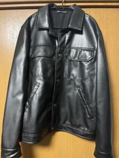 ZARA レザージャケット/フェイクレザージャケットのサムネイル