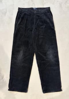 ポロ ラルフローレン 太畝コーデュロイパンツ USA製 黒　コーズ 32/32 ラルフローレン】POLO RALPH LAUREN【チャコール】ANDREW PANTS