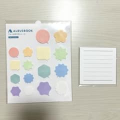 ALBUSBOOK アルバス　付せんシール + メモカードのサムネイル