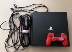 PlayStation 4 pro 1TB赤いコントローラー付き 「訳あり」のサムネイル