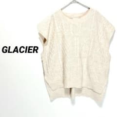 6764U Gracia Honeys Wool Cable Knit Vest L Ivory