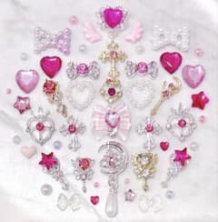 ネイルパーツ まとめ売り 美少女戦士 セーラームーン ちびうさ キラキラ 224