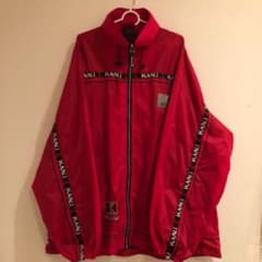 【KARL KANI】90s カールカナイ　ナイロンジャケット　レッドのサムネイル