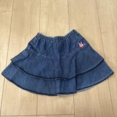 デニムティアードスカート ウエストゴムのサムネイル