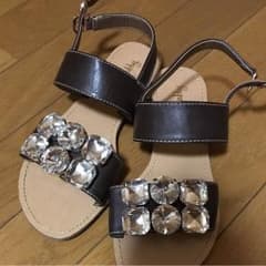 ❇️ビジューサンダル Lサイズ キラキラサンダル ❇️のサムネイル