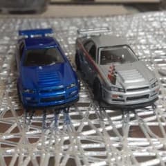 Hotwheels SKYLINE GT-R R34ルース品☆２台セット☆のサムネイル