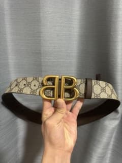 BALENCIAGA GUCCI コラボ BBロゴ ベルトのサムネイル