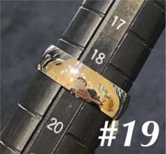 ステンレスリング 6mm幅 甲丸 19号●シルバー シンプル メンズ 指輪人気