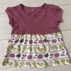 95cm 半袖　ピンク　りんご柄のサムネイル