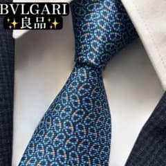 良品✨BVLGARI ネクタイ ブルガリ ネイビー セッテピエゲ 【E】 - メルカリ