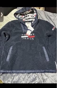 TOMMY JEANS  アウター　ロゴ  シェルパ パーカー　ブルゾンのサムネイル
