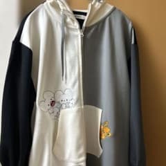 グラニフ パモ&イッカネズミ ポンチロングジップパーカー Sサイズ