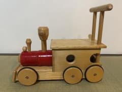 良品☘️　コイデ(KOIDE) 木製汽車ポッポ　手押し車　M-23のサムネイル