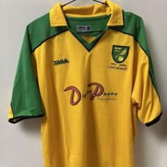 【正規品】ノリッジシティFC 2001/03 100周年記念ホームユニフォーム 正規品】ノリッジシティFC 2001/03 100周年記念ホームユニフォーム