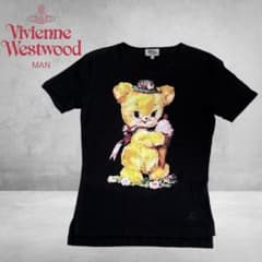 美品！Vivienne Westwood MAN ロングＴシャツ クリーピーベア 希少 ヴィヴィアンウエストウッドマン クリーピーベア Tシャツ 44 黒