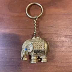 象 キーホルダー ゴールドカラー タイ製のサムネイル