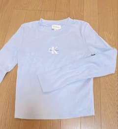 Calvin Klein Jeans 長袖 リブカットソー ライトブルーのサムネイル