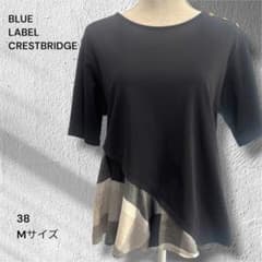 BLUE LABEL CRESTBRIDGE 半袖カットソー 38 BLUE LABEL CRESTBRIDGE 半袖アシンメトリーカットソー 38 - メルカリ