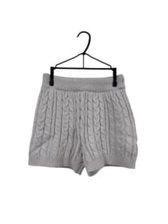 GRL ホワイト ケーブル編み ショートパンツ