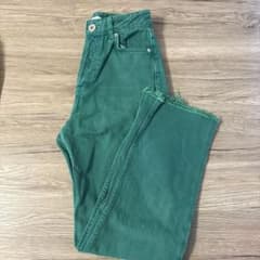Thumbnail of ZARA グリーン ストレートデニム