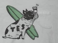 TES Tシャツ フレンチブルドッグ サーフボードのサムネイル