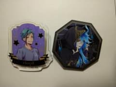 ディズニー ツイステッドワンダーランド アクリルバッジ　フロイド　イデア