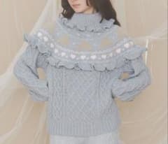 20%off新品 bear yoke knit tops GRY