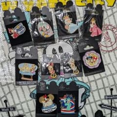 WDW DLR HKDL DSJ ミッキー&ミニー ピンバッジ10点セット 海外パーク ミニーマウス ピンバッジ10点セット - メルカリ