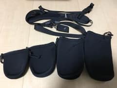 こいちゃん様専用 一眼レフカメラ用ショルダーストラップ と レンズケース４サイズのサムネイル