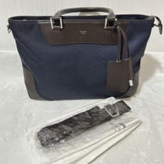 美品】ペッレモルビダ キャピターノ ビジネスバッグ 2way ネイビー